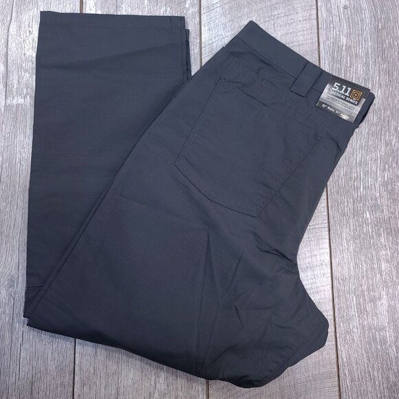 5.11 Tactical Mens 42x32 Gray Taclite Ripstop Jean Cut Mid Rise Straight Leg - Picture 1 of 9
